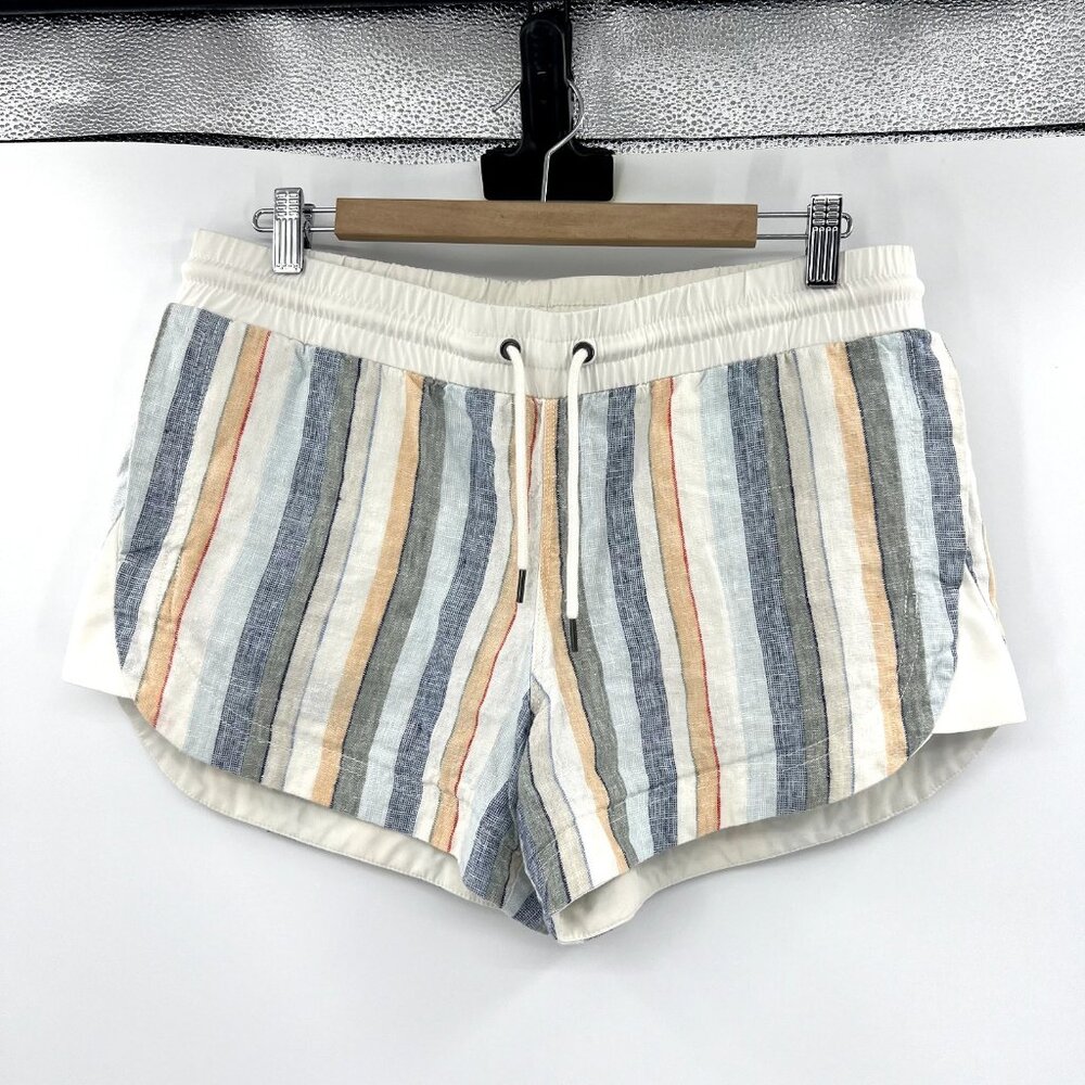 Athleta Striped Multi-Color Athletic Shorts